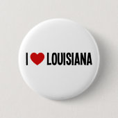 Ik Hart Louisiana Ronde Knop Button 5,7 Cm (Voorkant)
