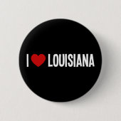 Ik Hart Louisiana Ronde Knop Button 5,7 Cm (Voorkant)