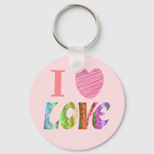 Ik Hart Love Sleutelhanger