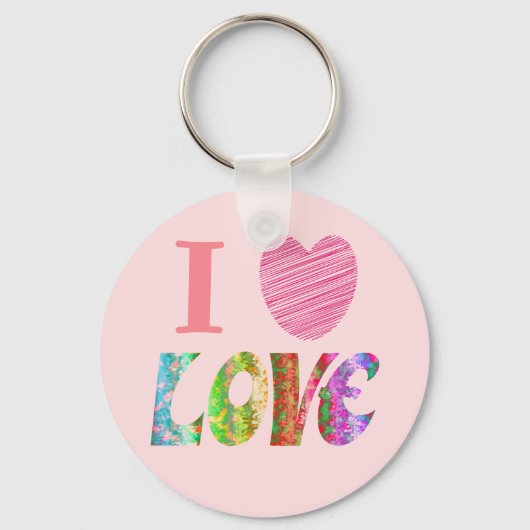 Ik Hart Love Sleutelhanger (Voorkant)