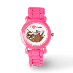 Ik hart luiaards baby dieren horloge