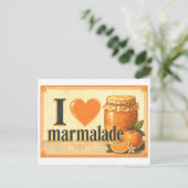 "Ik [Hart] Marmelade" Briefkaart (Staand voorkant)