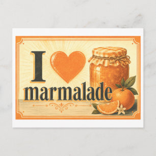 "Ik [Hart] Marmelade" Briefkaart