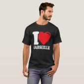 Ik hart Marseille Prachtige Marseille Stad Ik hou T-shirt (Voorkant volledig)