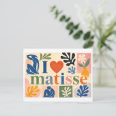 "Ik [Hart] Matisse" Briefkaart (Staand voorkant)