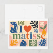 "Ik [Hart] Matisse" Briefkaart (Voorkant / Achterkant)