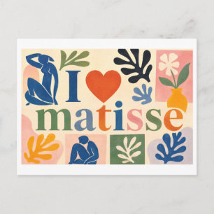 "Ik [Hart] Matisse" Briefkaart