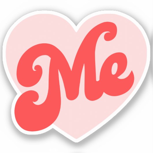 Ik hart me - grappige slogan sticker (Voorkant)