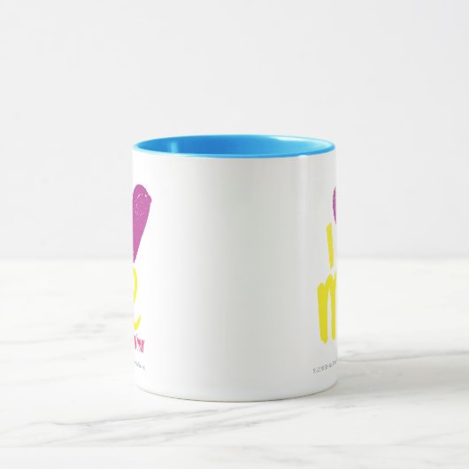 Ik hart me Paars/geel Mok (Midden)