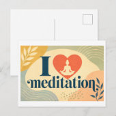 "Ik [Hart] Meditatie" Briefkaart (Voorkant / Achterkant)