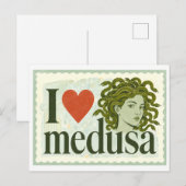 "Ik [Hart] Medusa" Briefkaart (Voorkant / Achterkant)