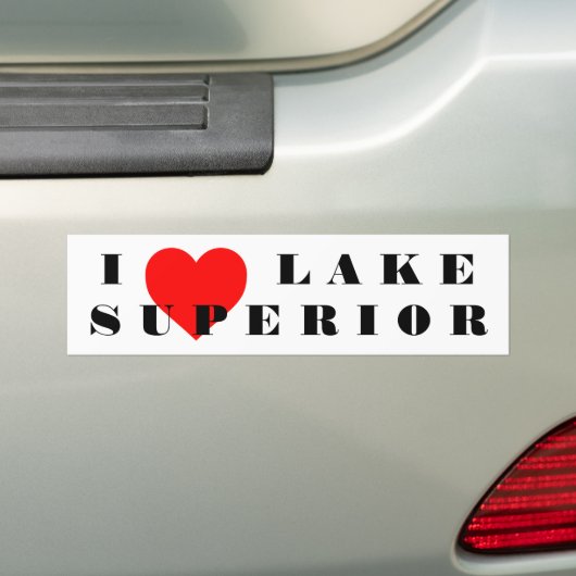 Ik hart meer Superior Bumpersticker (Op auto)