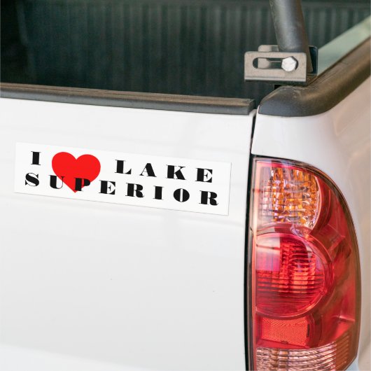 Ik hart meer Superior Bumpersticker (Op Truck)