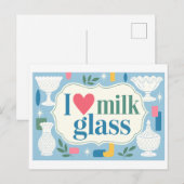 "Ik [Hart] Melkglas" Briefkaart (Voorkant / Achterkant)