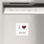 Ik hart met jouw tekst magneet (Insitu (Vaatwasser))