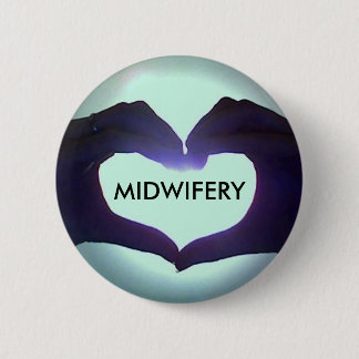 Ik hart Midwifery Ronde Button 5,7 Cm