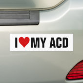 IK [Hart] MIJN ACD Bumpersticker (Op auto)