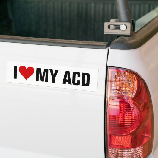 IK [Hart] MIJN ACD Bumpersticker (Op Truck)