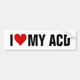 Ik [Hart] MIJN ACD Bumpersticker