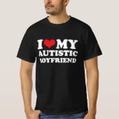 Ik hart mijn autistische vriend t-shirt (Voorkant)