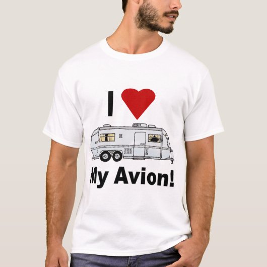 Ik hart Mijn Avion-fullrig T-shirt (Voorkant)