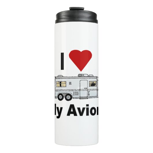 Ik hart Mijn Avion-fullrig Thermosbeker (Voorkant)