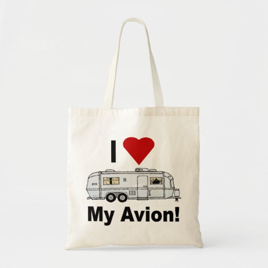 Ik hart Mijn Avion-fullrig Tote Bag (Voorkant)