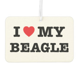 Ik hart mijn Beagle Car luchtverfrisser
