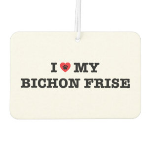 Ik Hart Mijn Bichon Frise Auto Luchtverfrisser