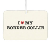 Ik hart mijn Border Collie Car luchtverfrisser