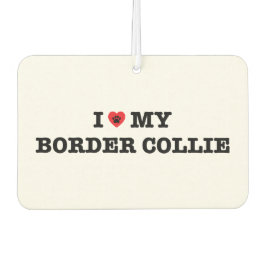 Ik hart mijn Border Collie Car luchtverfrisser