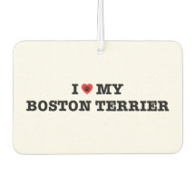 Ik hart mijn Boston Terrier Car luchtverfrisser