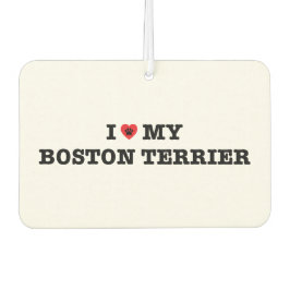 Ik hart mijn Boston Terrier Car luchtverfrisser