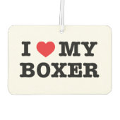 Ik hart mijn boxer auto luchtverfrisser (Achterkant)