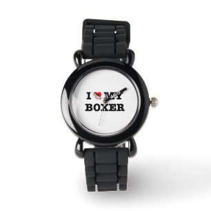 Ik Hart Mijn Boxer Wristwatch Horloge