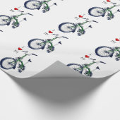 Ik hart mijn brompton (groen) cadeaupapier (Hoek)