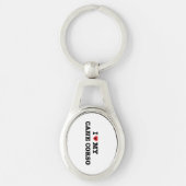 Ik hart mijn Cane Corso Metal Sleutelhanger (Voorkant)