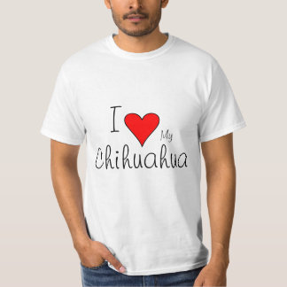 Ik hart mijn chichuahua t-shirt