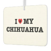 Ik hart mijn Chihuahua auto luchtverfrisser (Links)