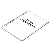 Ik Hart Mijn Chihuahua Notitieboek (Linkerzijde)