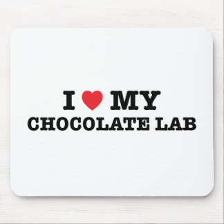 Ik hart mijn Chocolate Lab Muismat