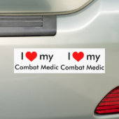 Ik hart mijn Combat Medic Bumpersticker (Op auto)