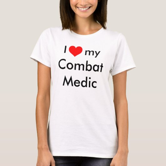 Ik hart mijn Combat Medic T-shirt (Voorkant)