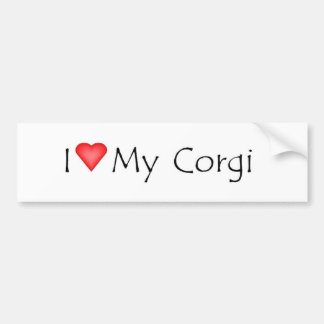 Ik hart mijn corgi bumpersticker