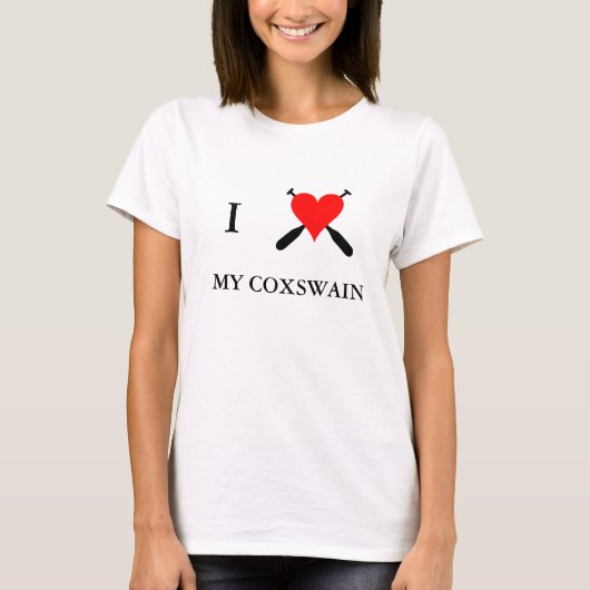 Ik hart mijn coxswain t-shirt (Voorkant)