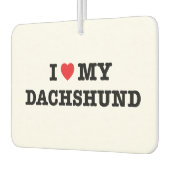 Ik hart mijn Dachshund auto luchtverfrisser (Links)