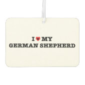 Ik hart mijn Duitse herder auto luchtverfrisser (Achterkant)