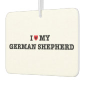 Ik hart mijn Duitse herder auto luchtverfrisser (Links)