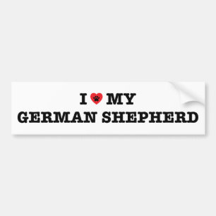 Ik hart mijn Duitse herder Bumpersticker