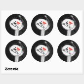 Ik hart mijn fiets ronde sticker (Vel)